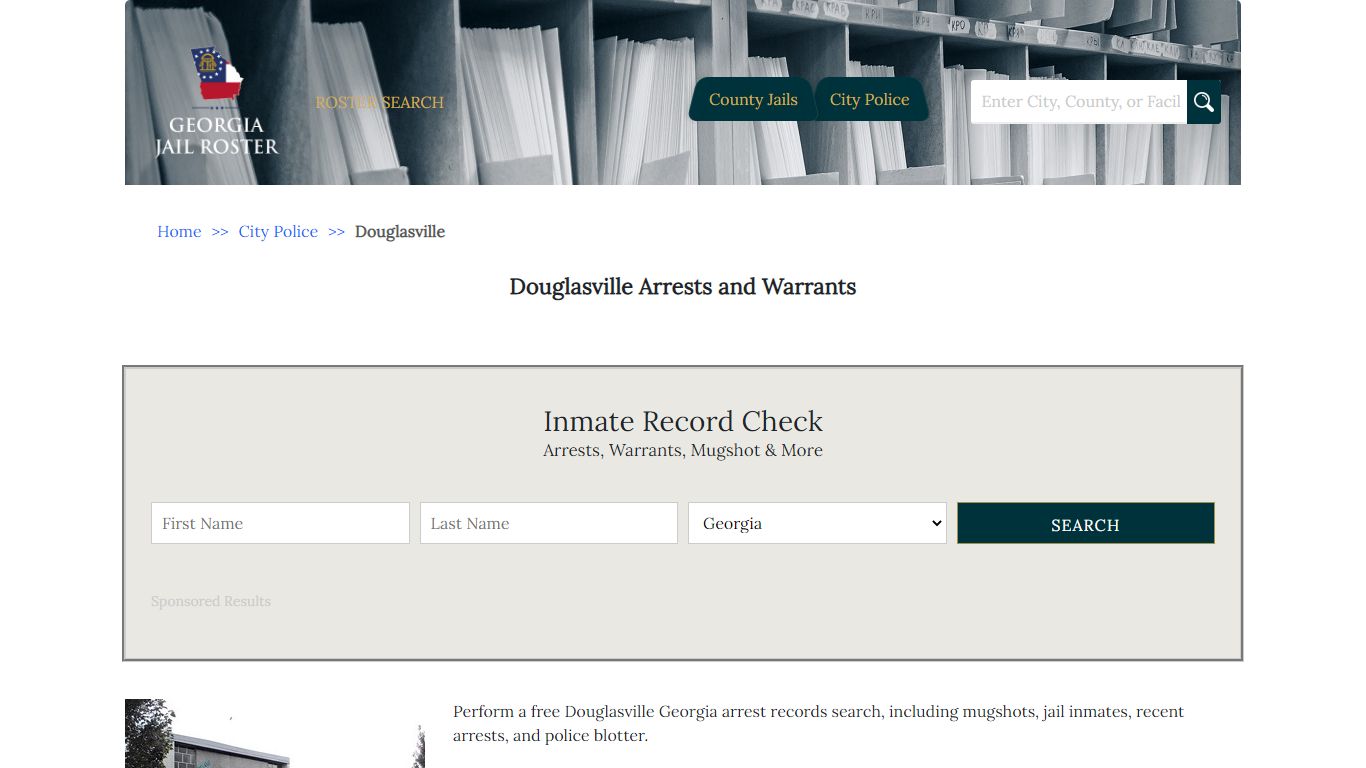 Douglasville Arrests and Warrants | Georgia Jail Inmate Search